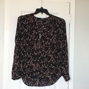 Black Floral Top